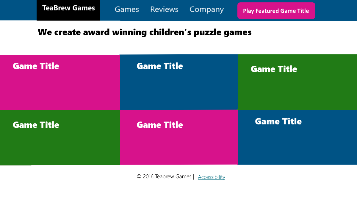 Screenshot of our new responsive website Screenshot of our new responsive website
